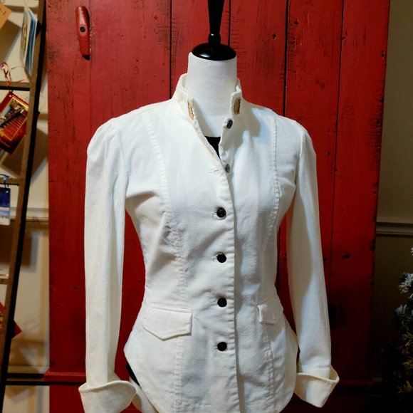 Fever White Corduroy Jacket - Medium - Picture 1 of 6